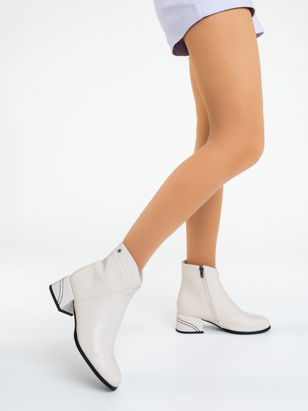 Μποτάκια με χοντρό τακούνι Dipalia Μπεζ, 3 - Kalapod.gr Μποτάκια με χοντρό τακούνι Dipalia Μπεζ, 3 - Kalapod.gr