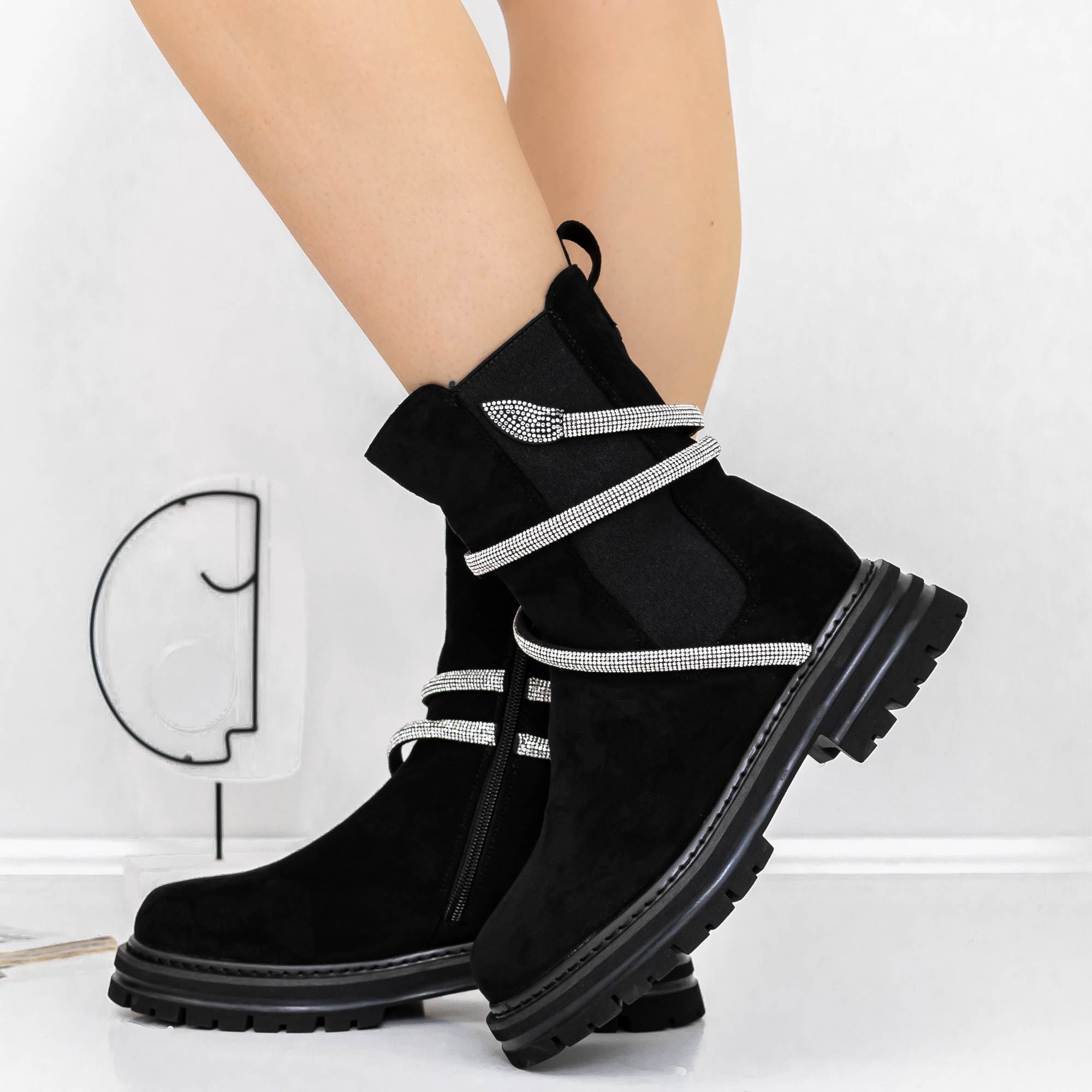 Ανοιξιάτικα-Φθινοπωρινά Γυναικεία Μποτάκια Varuna  Μαύρο, 4 - Kalapod.gr Ανοιξιάτικα-Φθινοπωρινά Γυναικεία Μποτάκια Varuna  Μαύρο, 4 - Kalapod.gr