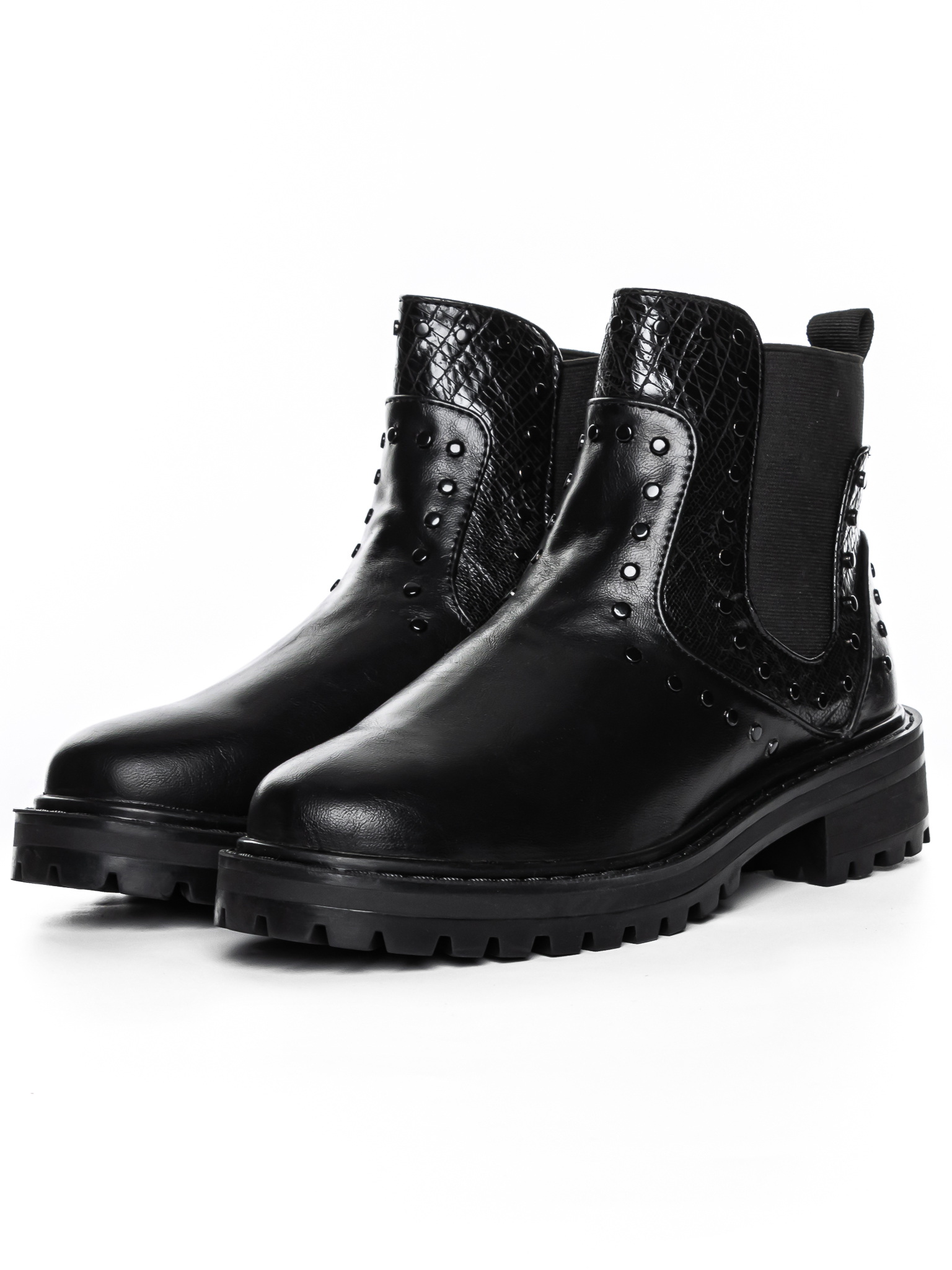 Γυναικεία μπότινια γκρί μαύρα, 4 - Kalapod.gr Γυναικεία μπότινια γκρί μαύρα, 4 - Kalapod.gr