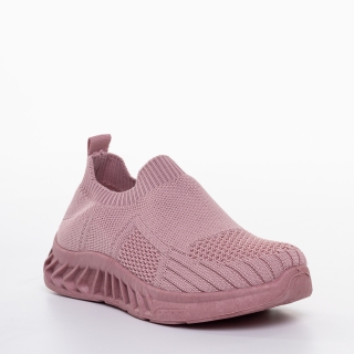 Παιδικά αθλητικά παπούτσια  ροζ από ύφασμα Odette - Kalapod.gr
