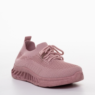 Παιδικά αθλητικά παπούτσια  ροζ  από ύφασμα  Peyton - Kalapod.gr