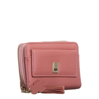  ΑΞΕΣΟΥΑΡ , Γυναικείο πορτοφόλι ροζ σκούρο από οικολογικό δέρμα Chloe - Kalapod.gr
