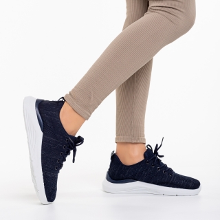 Sales, Γυναικεία αθλητικά παπούτσια  μπλε από ύφασμα  Thiago - Kalapod.gr