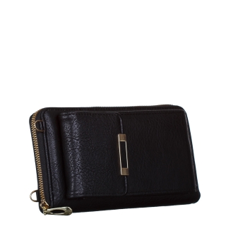 Sales, Γυναικείο πορτοφόλι  μαύρο από οικολογικό δέρμα  Etta - Kalapod.gr
