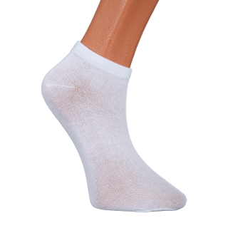 Γυναικείες κάλτσες και καλσόν, Σετ 3 ζευγάρια γυναικείες κάλτσες λευκές  BD-1071 - Kalapod.gr
