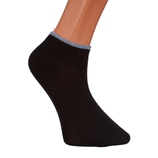 Γυναικείες κάλτσες και καλσόν, Σετ 3 ζευγάρια γυναικείες κάλτσες μαύρες, γκρί και λευκές με γκλίτερ BD-1085 - Kalapod.gr