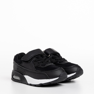Νέα, Γυναικεία αθλητικά παπούτσια  μαύρα από ύφασμα  Reyn - Kalapod.gr