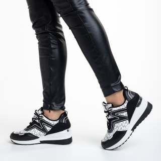 Γυναικεία Αθλητικά Παπούτσια, Γυναικεία αθλητικά παπούτσια   μαύρα από οικολογικό δέρμα Ramonda - Kalapod.gr