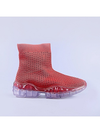 Έκπτώσεις, Γυναικεία αθλητικά παπούτσια Carlia κόκκινα - Kalapod.gr