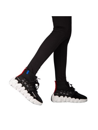 Γυναικεία Αθλητικά Παπούτσια, Γυναικεία αθλητικά παπούτσια μαύρα από ύφασμα Meil - Kalapod.gr