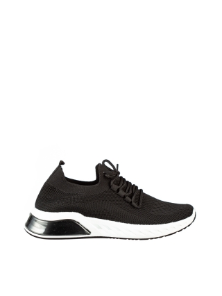 Ανδρικά αθλητικά παπούτσια μαύρα από συνθετικό υλικό Amal - Kalapod.gr