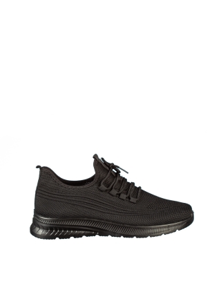 Ανδρικά Αθλητικά Παπούτσια, Ανδρικά αθλητικά παπούτσια μαύρα από ύφασμα Tomos - Kalapod.gr