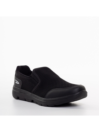 LAST SIZE, Ανδρικά αθλητικά παπούτσια μαύρα από ύφασμα Kadence - Kalapod.gr