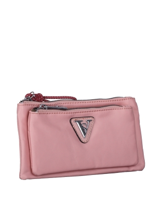 Γυναικεία Πορτοφόλια, Γυναικείο πορτοφόλι  ροζ ύφασμα  Hollia - Kalapod.gr