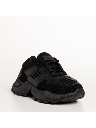 Παιδικά Αθλητικά Παπούτσια, Παιδικά αθλητικά παπούτσια μαύρα από συνθετικό υλικό Jason - Kalapod.gr