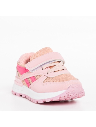 Παιδικά Αθλητικά Παπούτσια, Παιδικά αθλητικά παπούτσια ροζ από ύφασμα Venetta - Kalapod.gr
