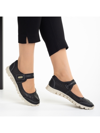 ΓΥΝΑΙΚΕΙΑ ΥΠΟΔΗΜΑΤΑ, Γυναικεία casual παπούτσια  μαύρα από οικολογικό δέρμα Lakendra - Kalapod.gr