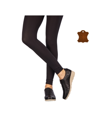 ΓΥΝΑΙΚΕΙΑ ΥΠΟΔΗΜΑΤΑ, Γυναικεία παπούτσια casual φυσικό δέρμα Carmyna μαύρα - Kalapod.gr