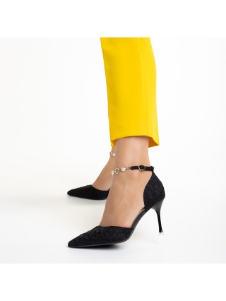 Γυναικεία Παπούτσια, Γυναικεία παπούτσια  μαύρα  από οικολογικό δέρμα  Briony - Kalapod.gr