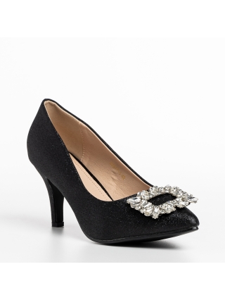Γυναικεία Παπούτσια, Γυναικεία παπούτσια μαύρα από ύφασμα Rylie - Kalapod.gr
