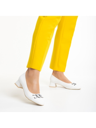 Γυναικεία Παπούτσια, Γυναικεία παπούτσια λευκά από οικολογικό δέρμα   Braulia - Kalapod.gr