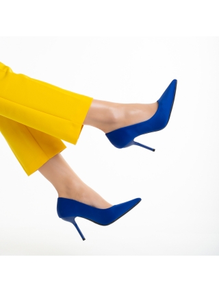 Νέα, Γυναικεία παπούτσια   μπλε από ύφασμα Emelda - Kalapod.gr