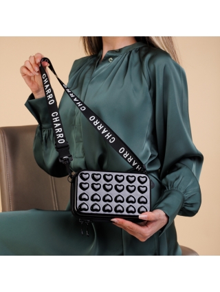  ΑΞΕΣΟΥΑΡ , Γυναικεία τσάντα καλλυντικών μαύρη  από ακρυλικό  Santina - Kalapod.gr