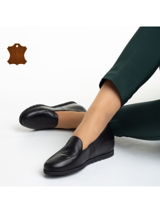 Γυναικεία Παπούτσια, Γυναικεία παπούτσια Marco μαύρα από φυσικό δέρμα Liss - Kalapod.gr