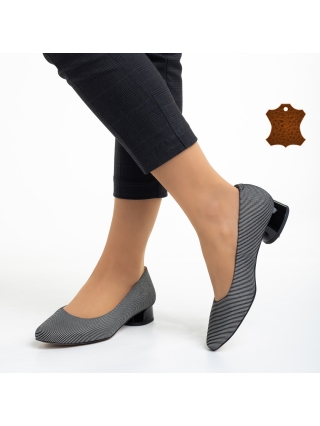 Γυναικεία Παπούτσια, Γυναικεία παπούτσια Marco μαύρα με ασημί από φυσικό δέρμα Meral - Kalapod.gr