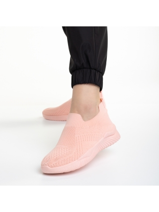 Γυναικεία Αθλητικά Παπούτσια, Γυναικεία αθλητικά παπούτσια ροζ από ύφασμα Murielle - Kalapod.gr