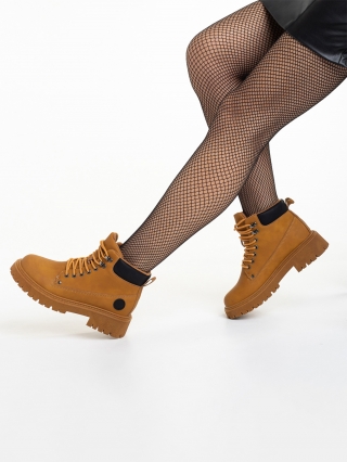 ΓΥΝΑΙΚΕΙΑ ΥΠΟΔΗΜΑΤΑ, Γυναικεία μπότακια καμελ από οικολογικό δέρμα Remona - Kalapod.gr