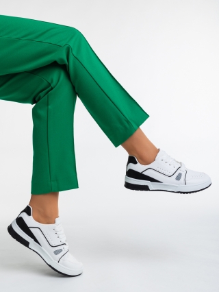 ΓΥΝΑΙΚΕΙΑ ΥΠΟΔΗΜΑΤΑ, Γυναικεία αθλητικά παπούτσια  λευκά από οικολογικό δέρμα  Aloysia - Kalapod.gr