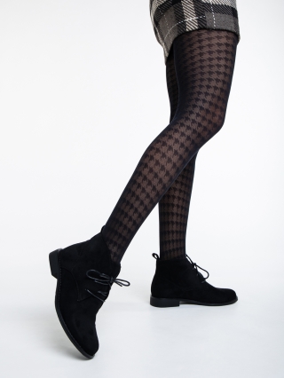 Γυναικεία Μποτάκια, Γυναικεία μπότακια μαύρα από ύφασμα Marieke - Kalapod.gr