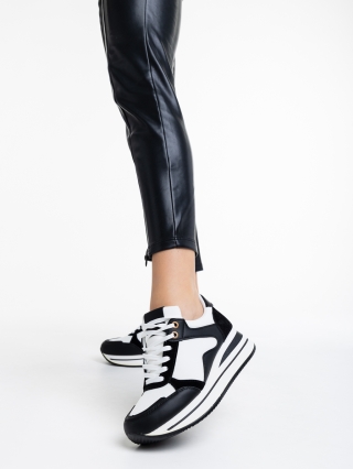 Γυναικεία Αθλητικά Παπούτσια, Γυναικεία αθλητικά παπούτσια  μαύρα από οικολογικό δέρμα   Calpurnia - Kalapod.gr