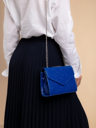 Γυναικεία τσάντα σκούρο μπλε από οικολογικό δέρμα Ajla - Kalapod.gr