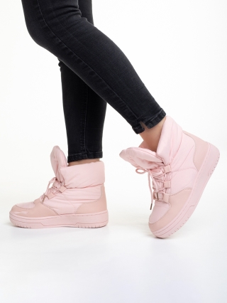 Γυναικείες μπότες ροζ από ύφασμα  Cloelia - Kalapod.gr