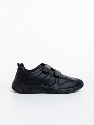 LAST SIZE, Ανδρικά αθλητικά παπούτσια μαύρα από οικολογικό δέρμα  Dexter - Kalapod.gr