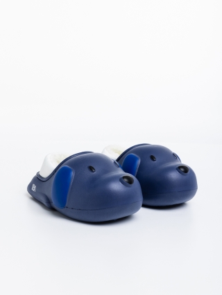 ΠΑΙΔΙΚΑ ΥΠΟΔΗΜΑΤΑ, Παιδικές παντόφλες σκουρο μπλε από πολυστυρένιο Clef - Kalapod.gr