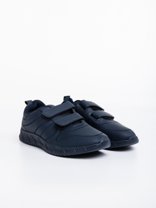 Ανδρικά Αθλητικά Παπούτσια, Ανδρικά αθλητικά παπούτσια σκούρο μπλε από οικολογικό δέρμα Dexter - Kalapod.gr