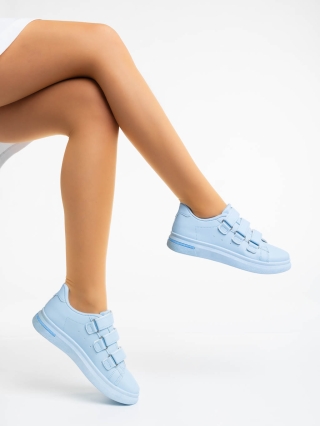 LAST SIZE, Γυναικεία αθλητικά παπούτσια μπλε από οικολογικό δέρμα Deziree - Kalapod.gr