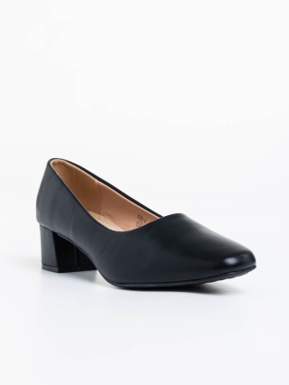 Γυναικεία Παπούτσια, Γυναικείες γόβες μαύρα από οικολογικό δέρμα Neroli - Kalapod.gr