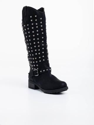 Γυναικείες Μπότες, Γυναικείες μπότες μαύρες Dorinda - Kalapod.gr