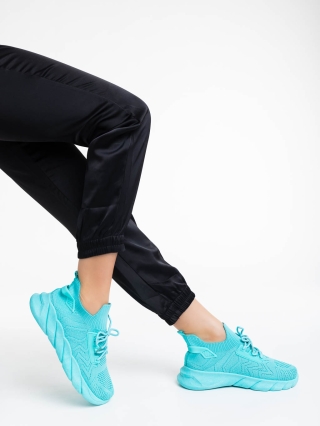 Γυναικεία Αθλητικά Παπούτσια, Γυναικεία αθλητικά παπούτσια μπλε από ύφασμα Lujuana - Kalapod.gr