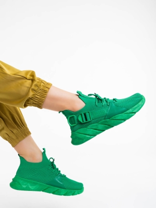 LAST SIZE, Γυναικεία αθλητικά παπούτσια πράσινα από ύφασμα Renie - Kalapod.gr