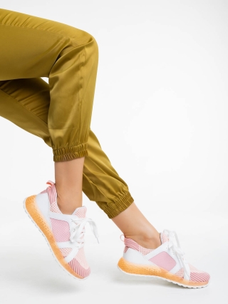 Γυναικεία Αθλητικά Παπούτσια, Γυναικεία αθλητικά παπούτσια ροζ από ύφασμα Torillia - Kalapod.gr