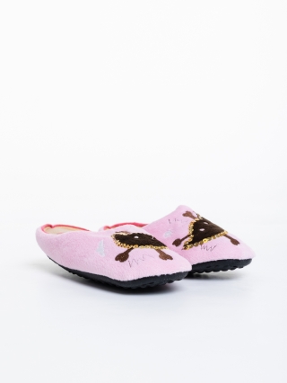 Παιδικές Παντόφλες, Παιδικές παντόφλες ροζ από συνθετική γούνα Agape - Kalapod.gr
