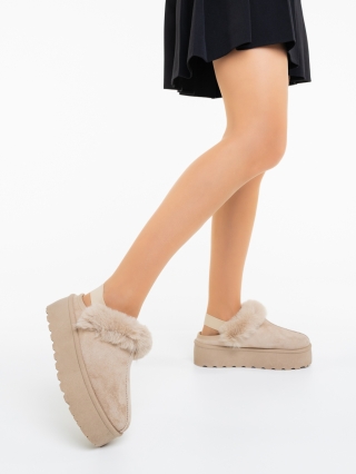 Γυναικείες Μπότες Arani Μπεζ - Kalapod.gr