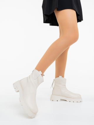 Γυναικεία Μποτάκια, Γυναικείες Μπότες Aarush Μπεζ - Kalapod.gr