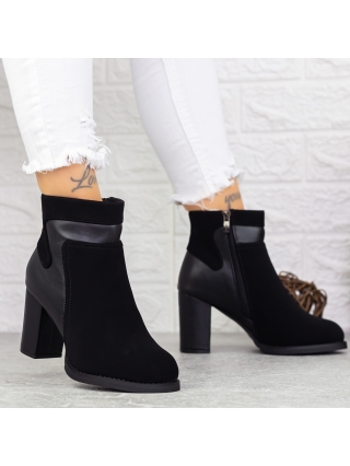 Γυναικεία Μποτίνια, Γυναίκες μποτάκια με τακούνια Ryliana  Μαύρο - Kalapod.gr