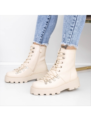 ΓΥΝΑΙΚΕΙΑ ΥΠΟΔΗΜΑΤΑ, Απαλές γυναικείες μπότες Nevella Μπεζ - Kalapod.gr